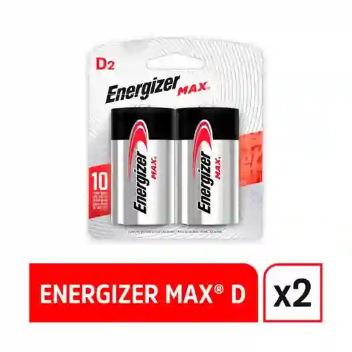 Baterias Pilas Tipo D Energizer Par