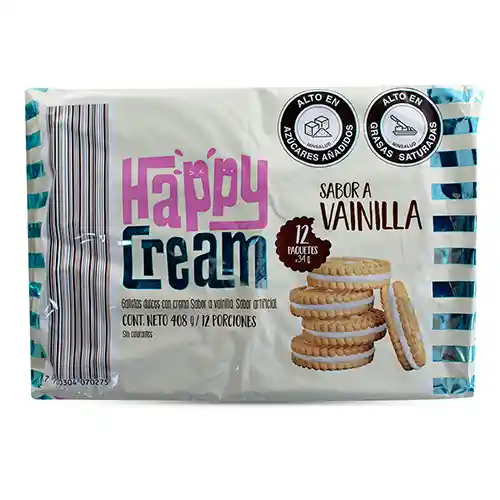 Happy Cream Galleta Happy Cream Vainilla