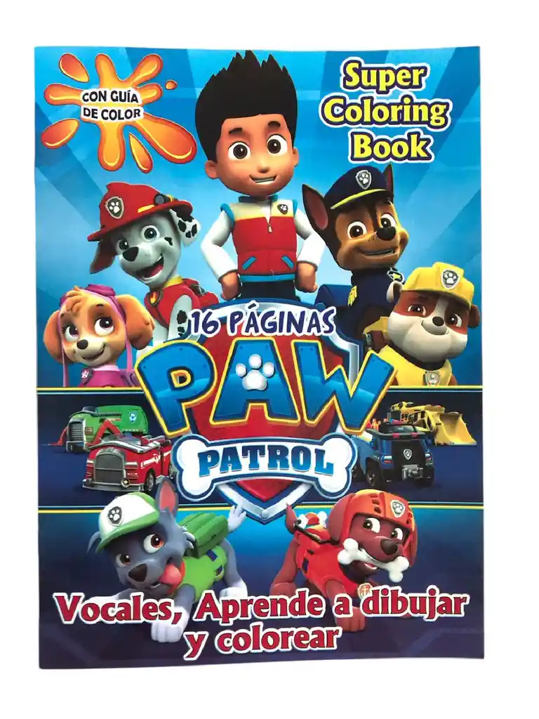 Libro De Actividades Y Colorear 16 Páginas Paw Patrol