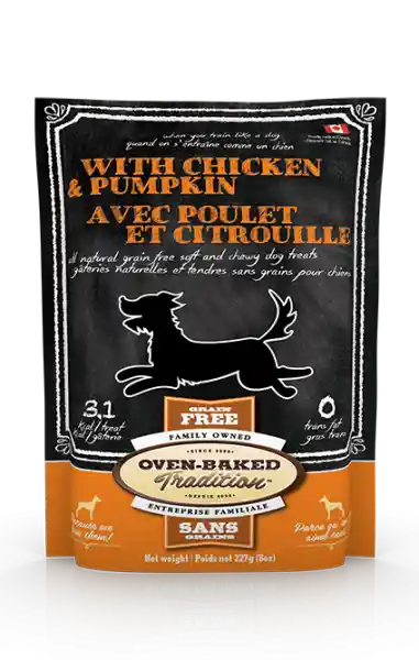 Obt Snack Para Perros Pollo Y Calabaza 227 G