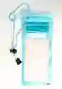 Estuche Impermeable Para Celular Azul Claro