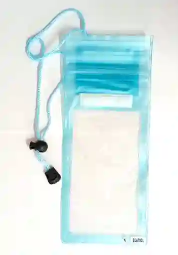 Estuche Impermeable Para Celular Azul Claro