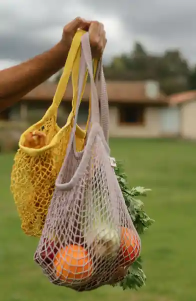 Bolso Crochet French Market Bag Tintes Naturales (blanco Crudo)