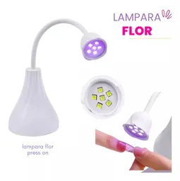 Lampara Para Press On / Softgel / Apress / Estilo Flor