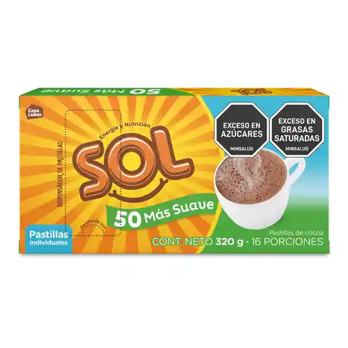 Sol Chocolate 50% Menos Azucar