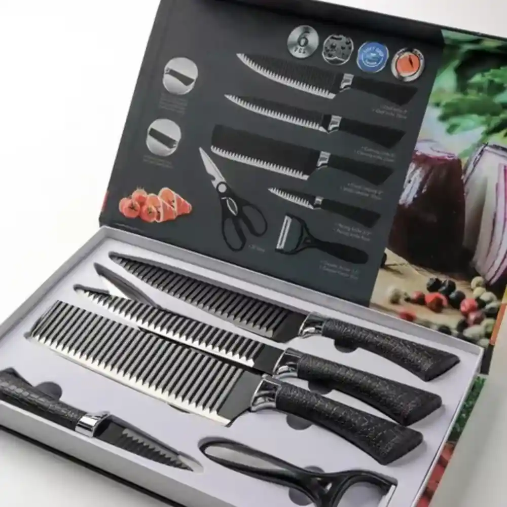 Juego Set De Cuchillos Elegante Para Cocina Chef 6 Piezas