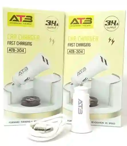 Cargador Para Carro Atb 304 V8 Blanco