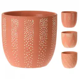Matera En Terracota Con Diseðo De Puntos Expressions