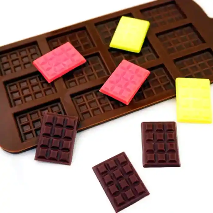 Molde Silicon Para Mini Tablitas Chocolatinas