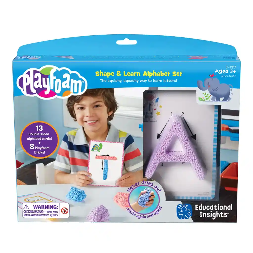 Set Para Moldear Y Aprender Formas Y Letras - Playfoam