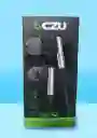 Auriculares Czu Sport Oz-1798 + Micrófono Incorporado Negro Bisel Plateado