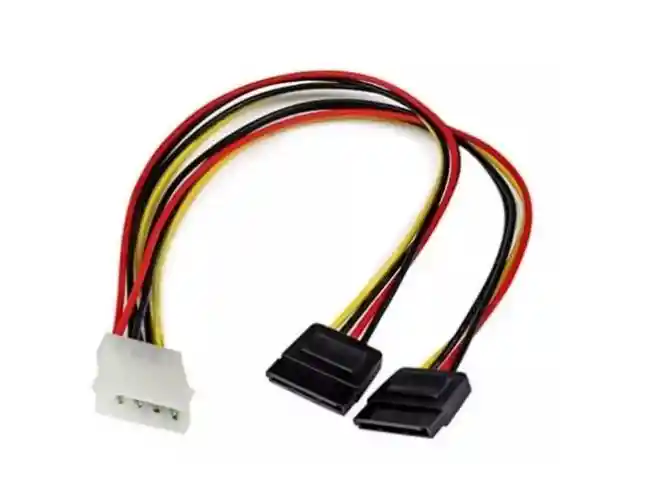 Cable Sata Poder En Y Extensión Corriente Energía Pines Molex