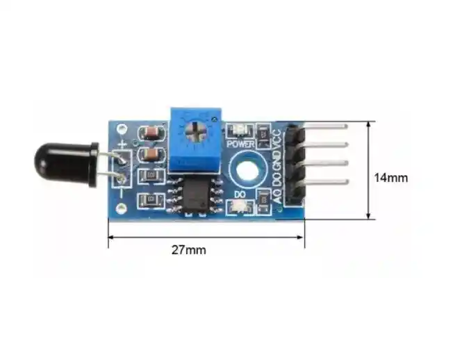 Sensor Detector De Llama Fuego Infrarrojo Candela Óptico Arduino