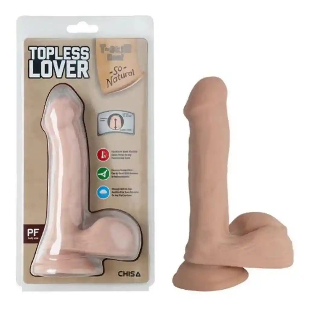 Dildo Realista Topless Lover Flesh 19 Cm