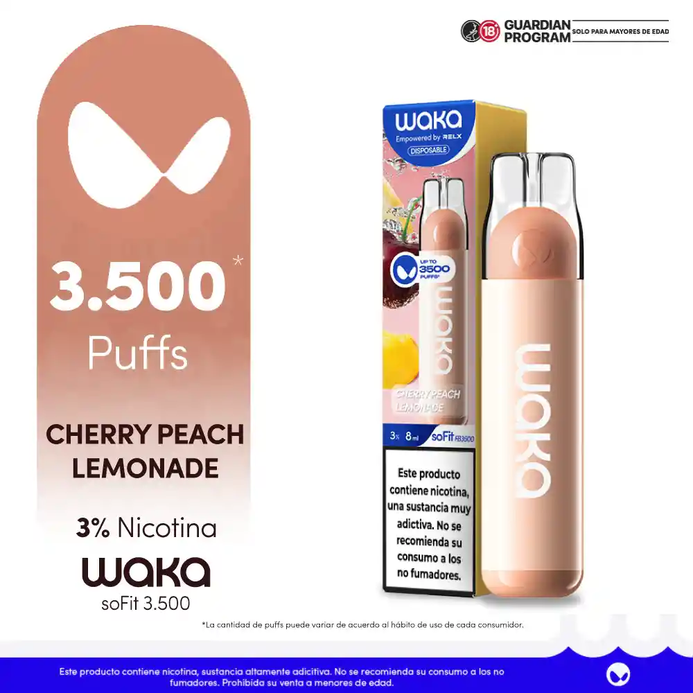 Waka Cherry Peach Lemonade 3500puff