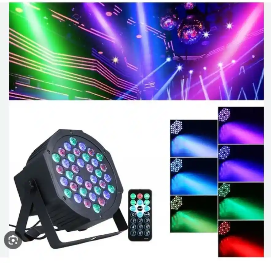 Luz Para Bar O Discoteca Dmx 36 Led Activada Por Sonido Dj