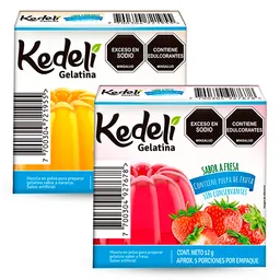 Kedeli Gelatina Light Sabor A Fresa