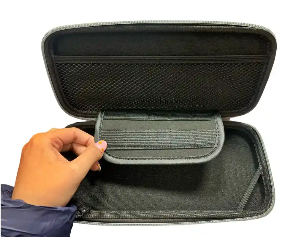 Estuche De Viaje Rígido Azul Verde Compatible Con Switch