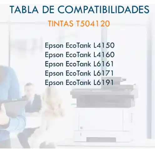 4 Tintas Genéricas 504 Para Ep L4150 L4160 L6161 L6171 L6191