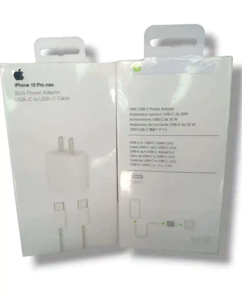 Cargador Original 1.1 Iphone 15 Pro Max 35w Carga Rapida