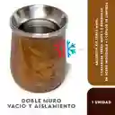 Balibetov Kit Yerba Mate: 1 Calabaza Yerba Mate + 2 Bombillas En Acero Inoxidable + 1 Cepillo De Limpieza, Color Madera