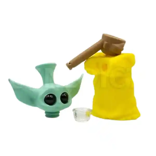 Bong Yoda Amarillo Silicona