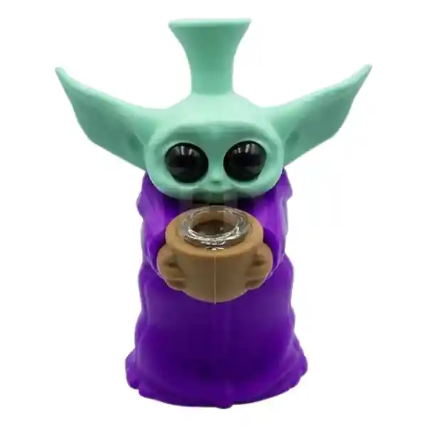 Bong Yoda Morado Silicona