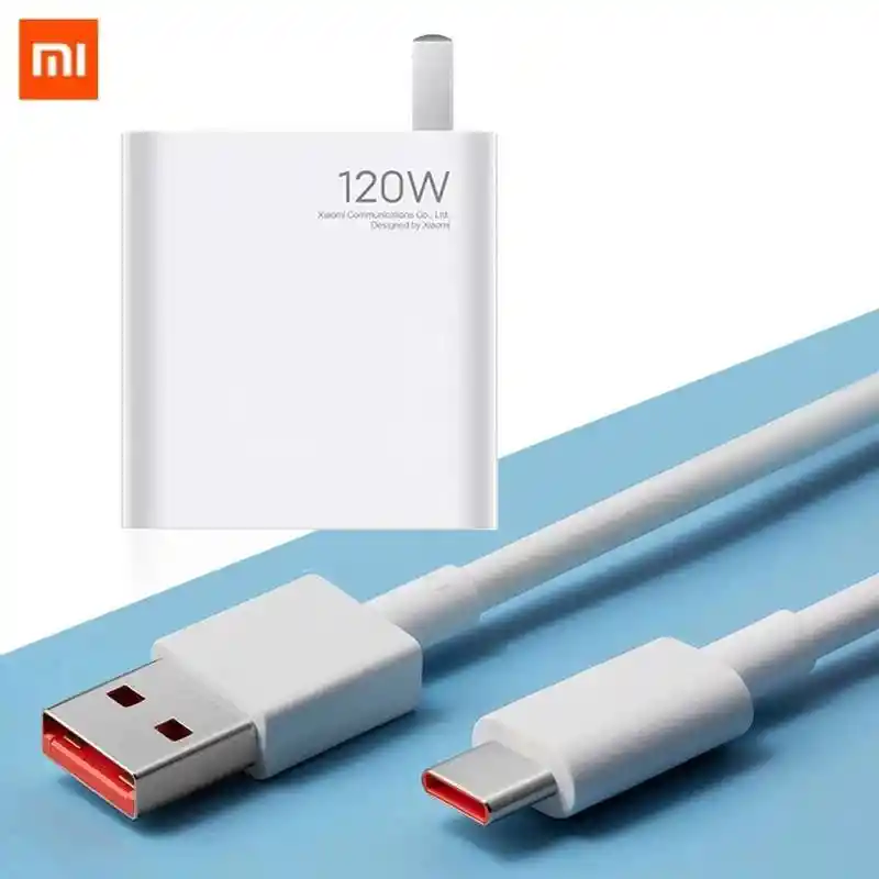 Cargador 120w Tipo C Carga Rápida Compatible Xiaomi