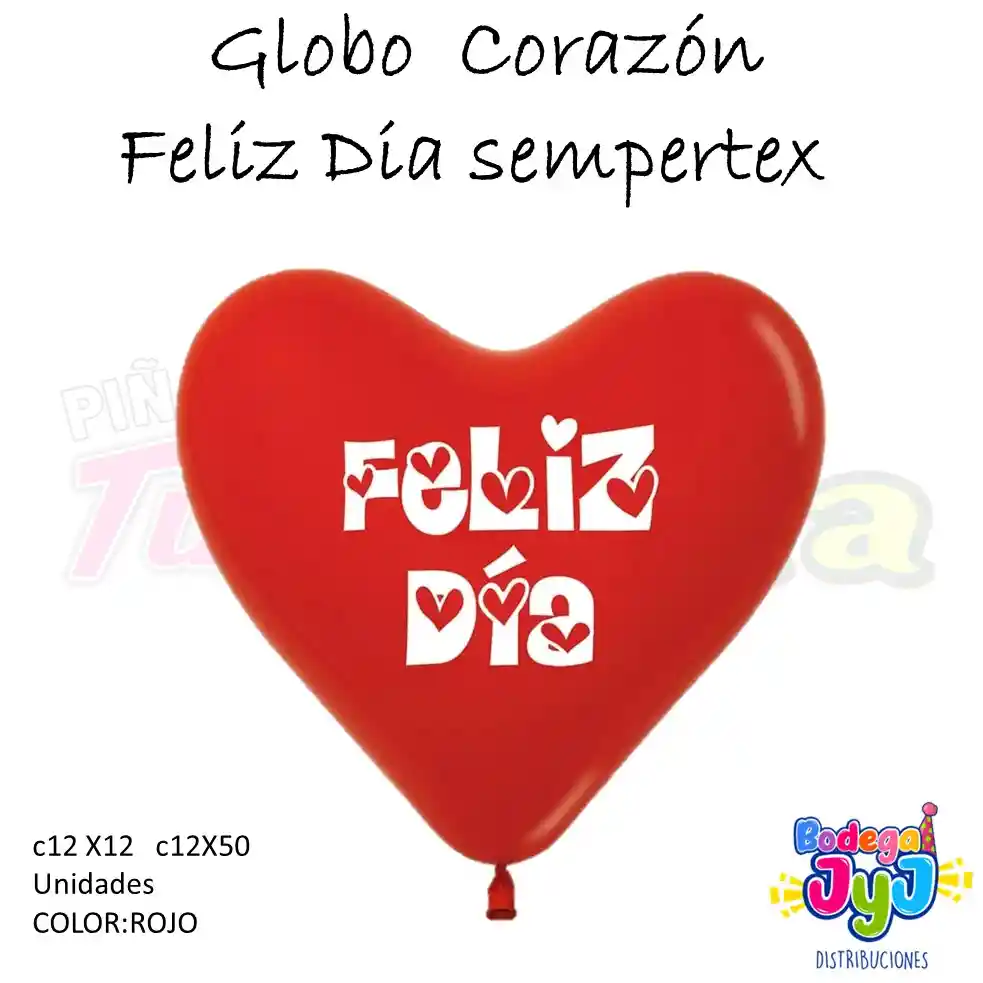 Globo Corazon Feliz Dia Sempertex