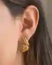 Aretes Topo Helecho Romeron Mini