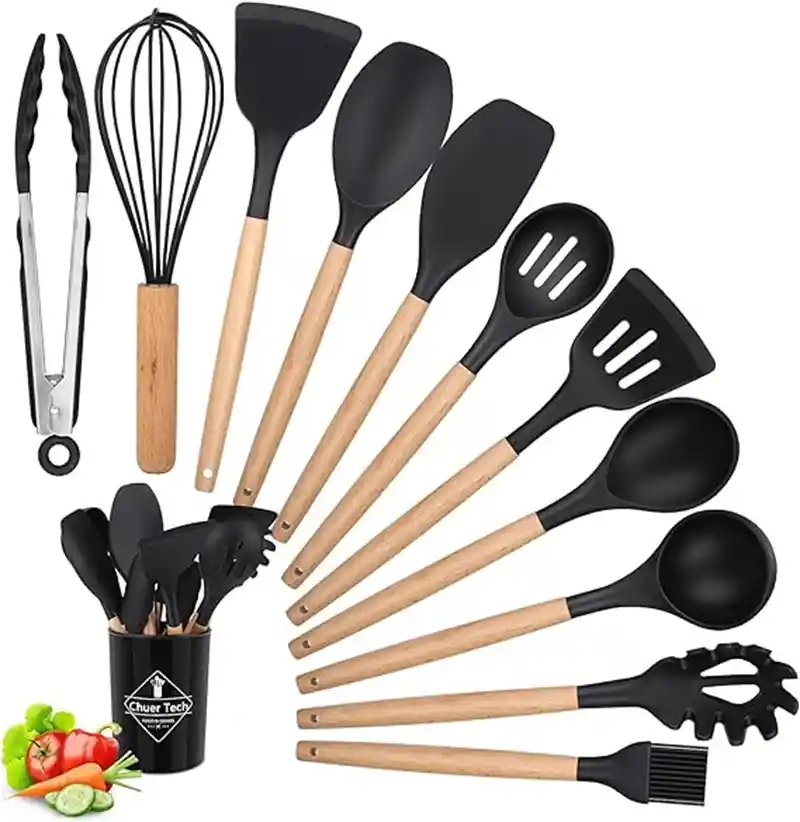 Set De Utensilios De Cocina X12pcs Acero