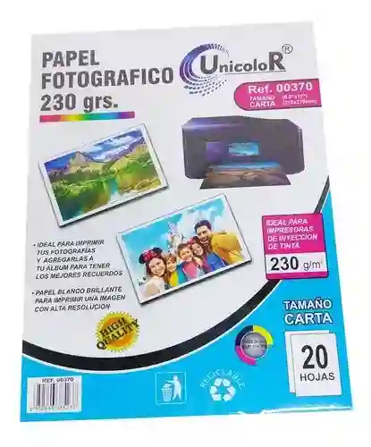 Papel Fotográfico 230grs