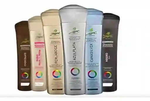 Naissant Mascarilla Matizante Y Shampoo (perla Beige, Rojo Furgo, Cana Silver, Negro, Cobrizo, Violeta, Azul Plata, Chocolate, Rubio Palo De Rosa) Mascarilla $ 42.000 / Shampoo $ 42.000