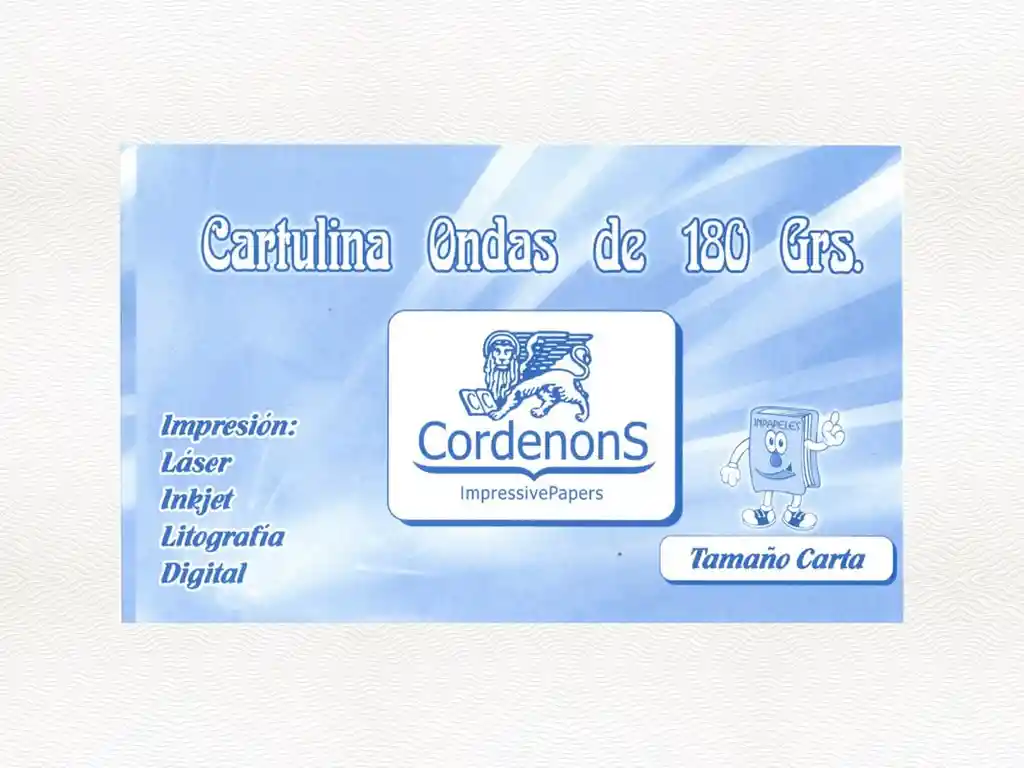 Cartulina Ondas De 180grs