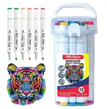 Marcador Multitrazo Offiesco X12