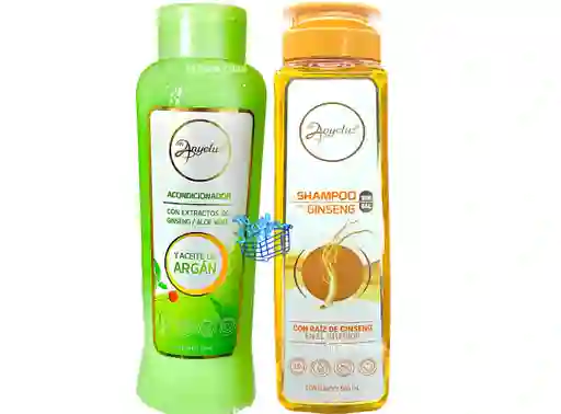 Shampoo Con Ginseng Y Acondicionador De Aloe Vera Anyeluz