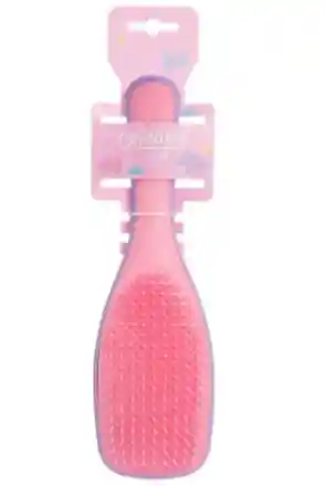 Cepillo Peine Desenredante Anti Frizz Color Rosado De Trendy