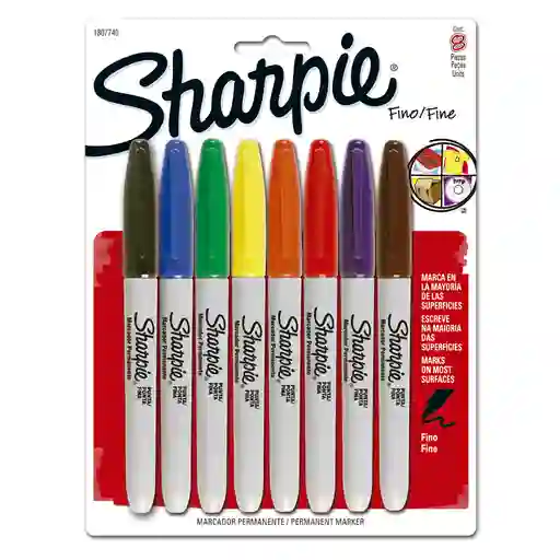Marcador Sharpie X8 Colores