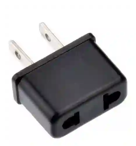 Adaptador De Corriente Redondo A Plano (europeo)