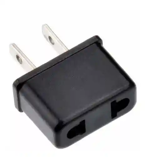 Adaptador De Corriente Redondo A Plano (europeo)