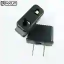 Adaptador De Corriente Redondo A Plano (europeo)