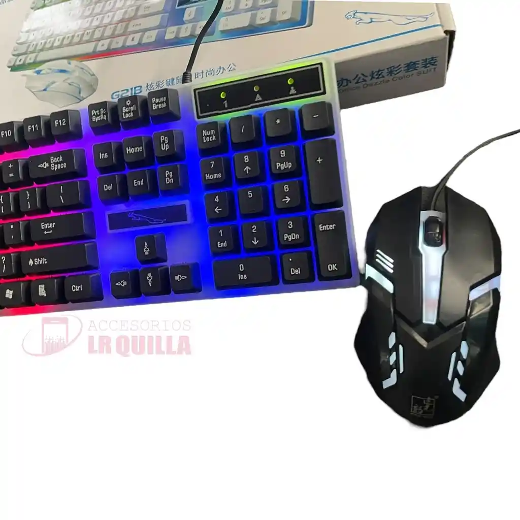 Combo Gamer | Teclado + Mouse Alámbrico Rgb