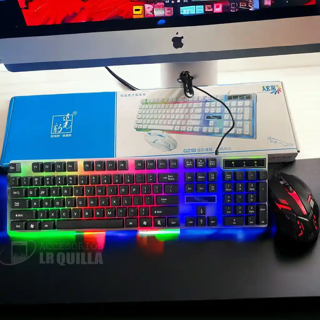 Combo Gamer | Teclado + Mouse Alámbrico Rgb