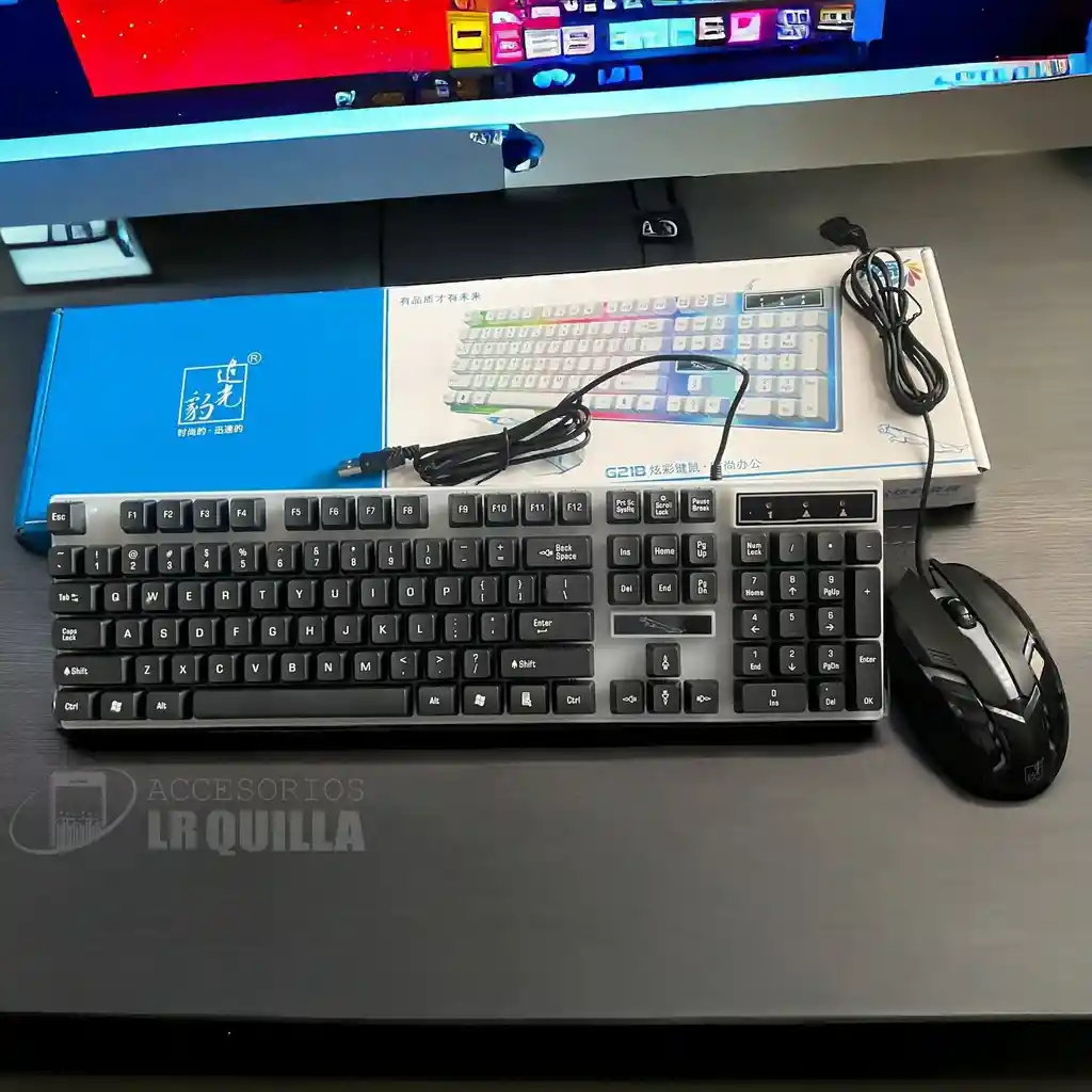 Combo Gamer | Teclado + Mouse Alámbrico Rgb