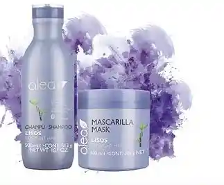 Alea Shampoo Lisos X 500 Ml / Mascarilla Lisos X 400 Ml, Para Cabellos Lisos $ 42000 C/u