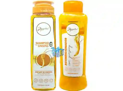 Shampoo Con Ginseng Y Acondicionador Con Ginseng Anyeluz