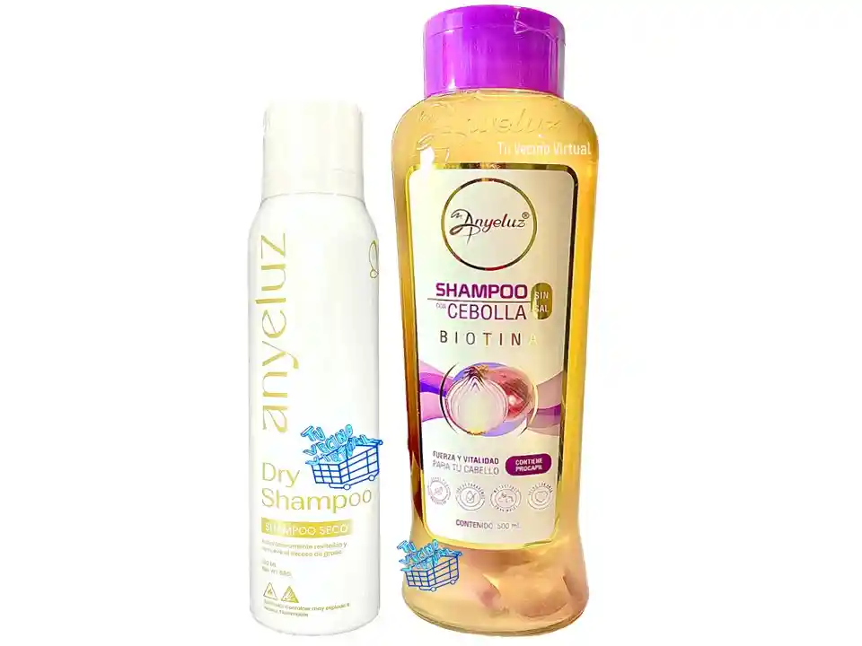 Shampoo Seco Y Shampoo De Cebolla Anyeluz