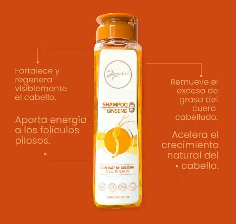 Shampoo Con Ginseng Anyeluz