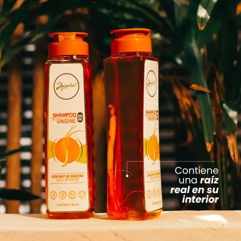 Shampoo Con Ginseng Y Tonico Anti Caida Anyeluz