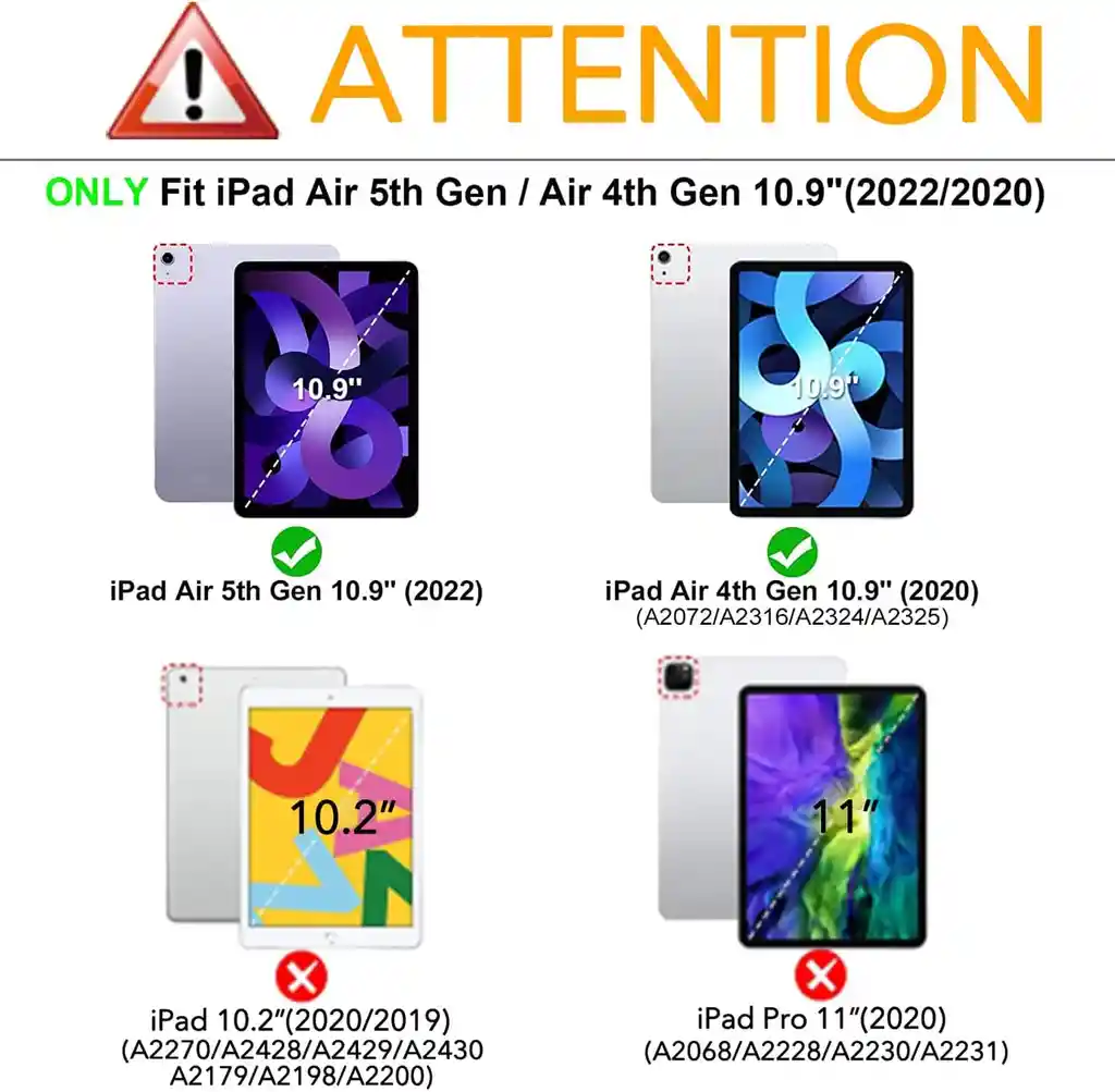 Estuche Para Ipad Air De 4ta Y 5ta Gen Con Soporte Para Lápiz Paris
